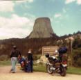 Devil's Tower - Dave & Karen and the bikes...